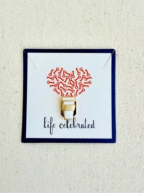 *To Go Cup Charm* Retired KEEP COLLECTIVE White/Gold